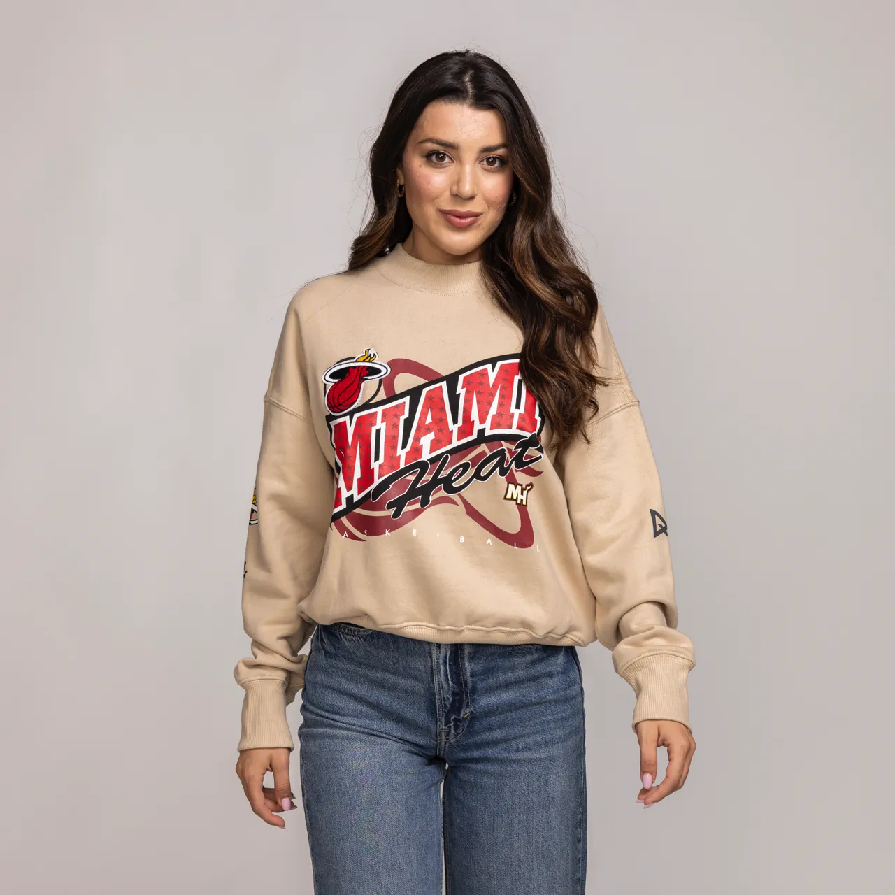 Qoreware Miami HEAT Mockneck Women's Crewneck