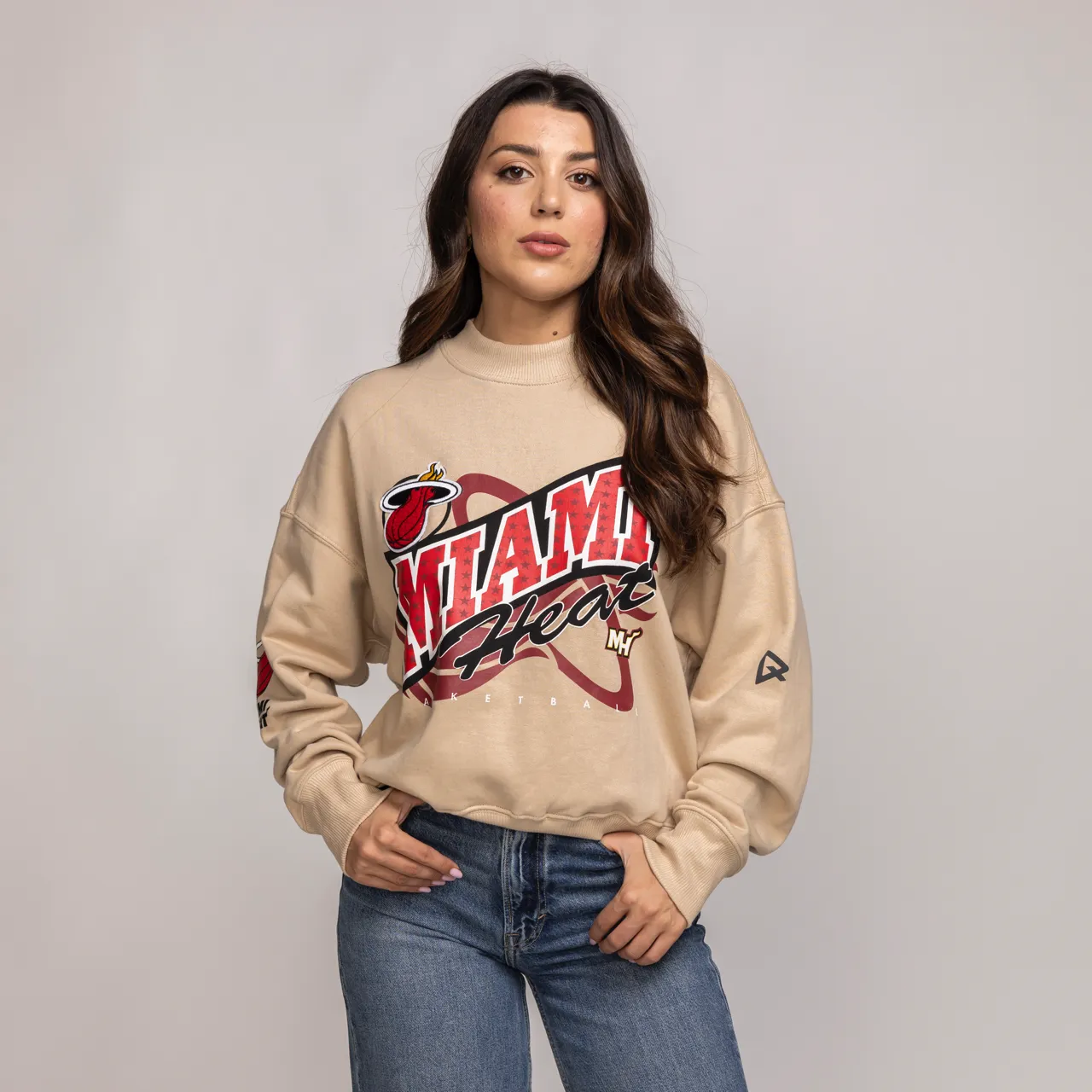 Qoreware Miami HEAT Mockneck Women's Crewneck