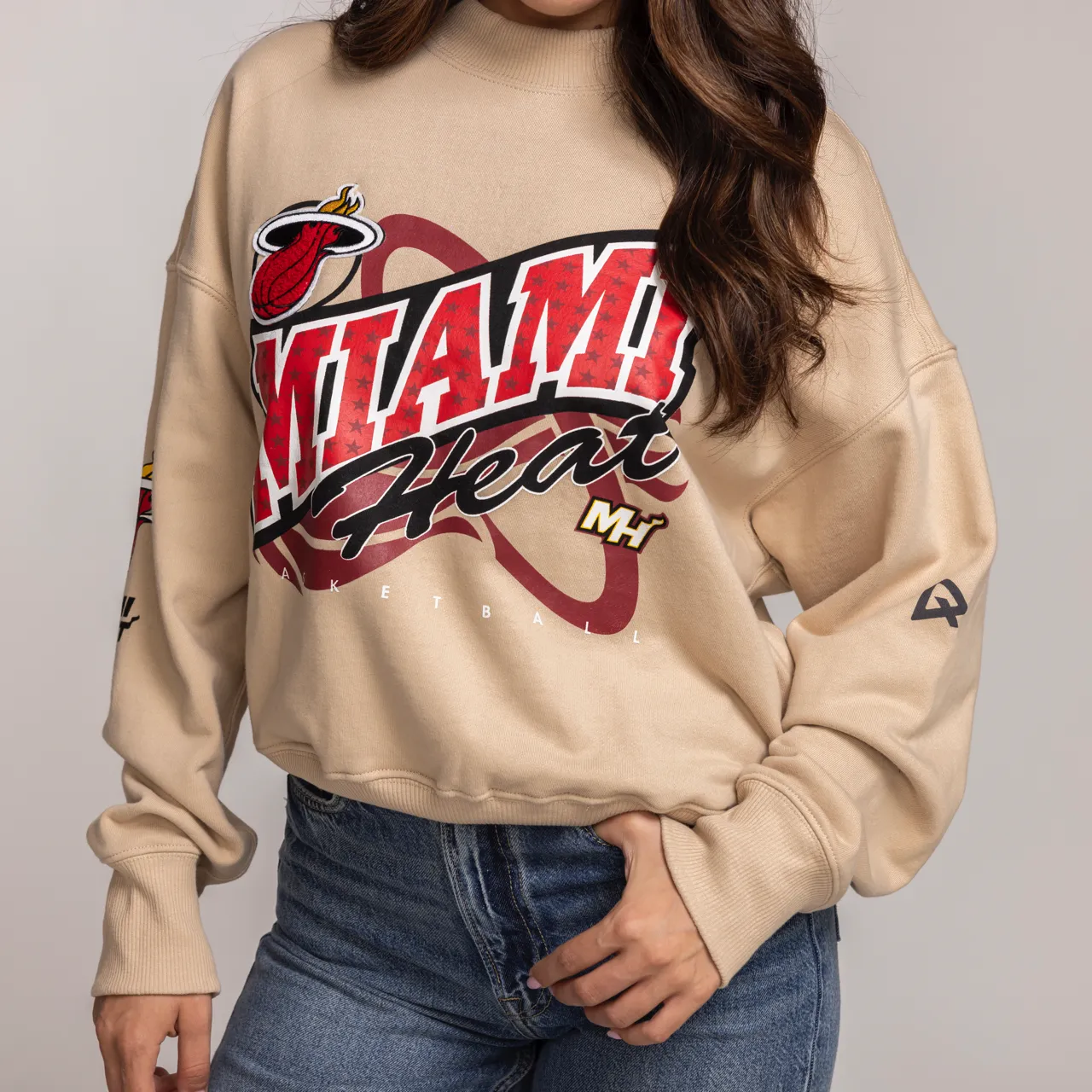 Qoreware Miami HEAT Mockneck Women's Crewneck