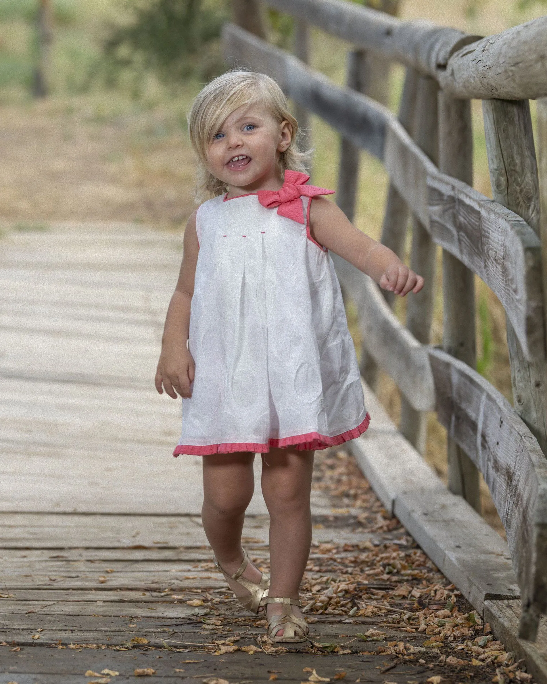 "Elizabhet" Fuchsia Dress & Bloomers