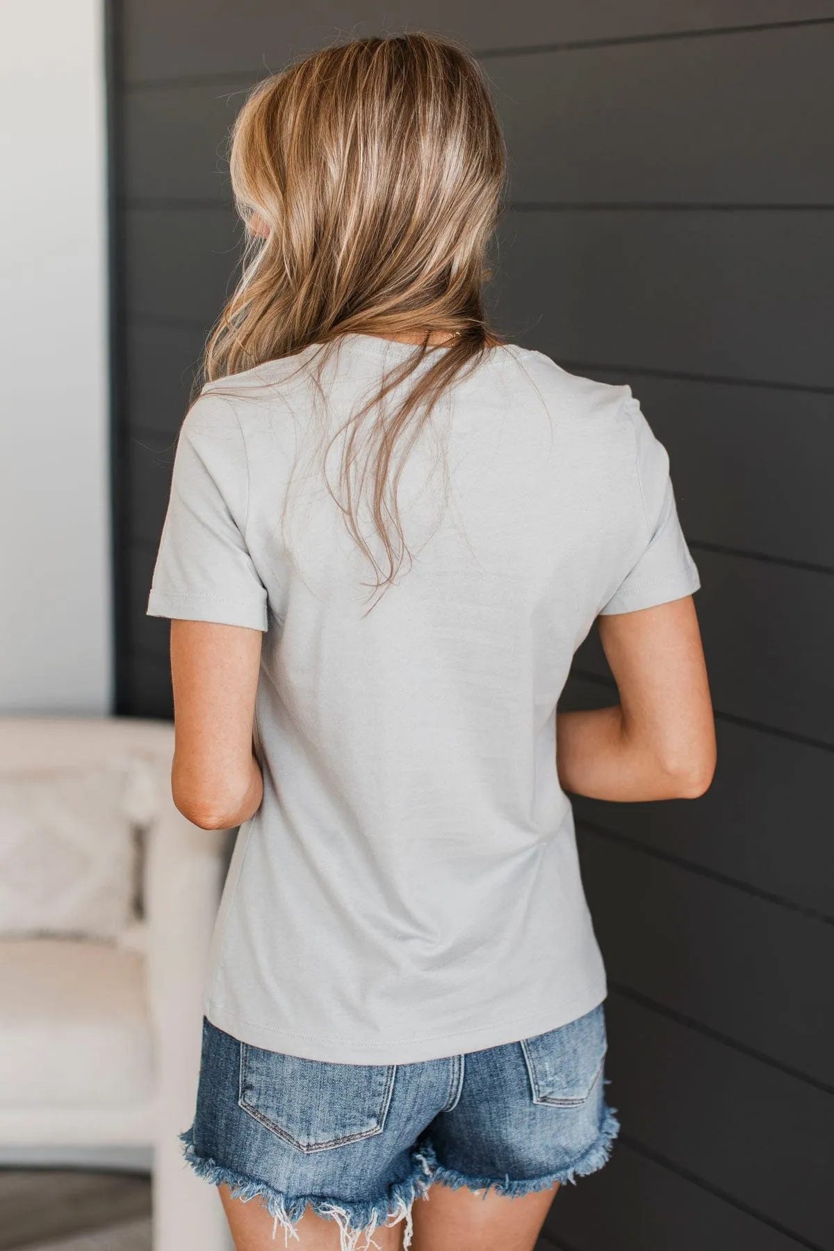 "Keep Life Simple" Graphic Tee- Grey