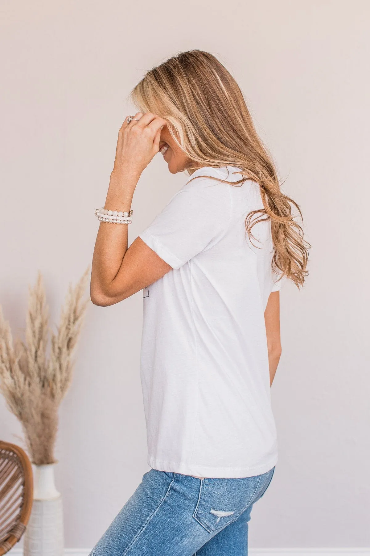 "Sorry I'm Late, I Have Kids" Graphic Tee- White
