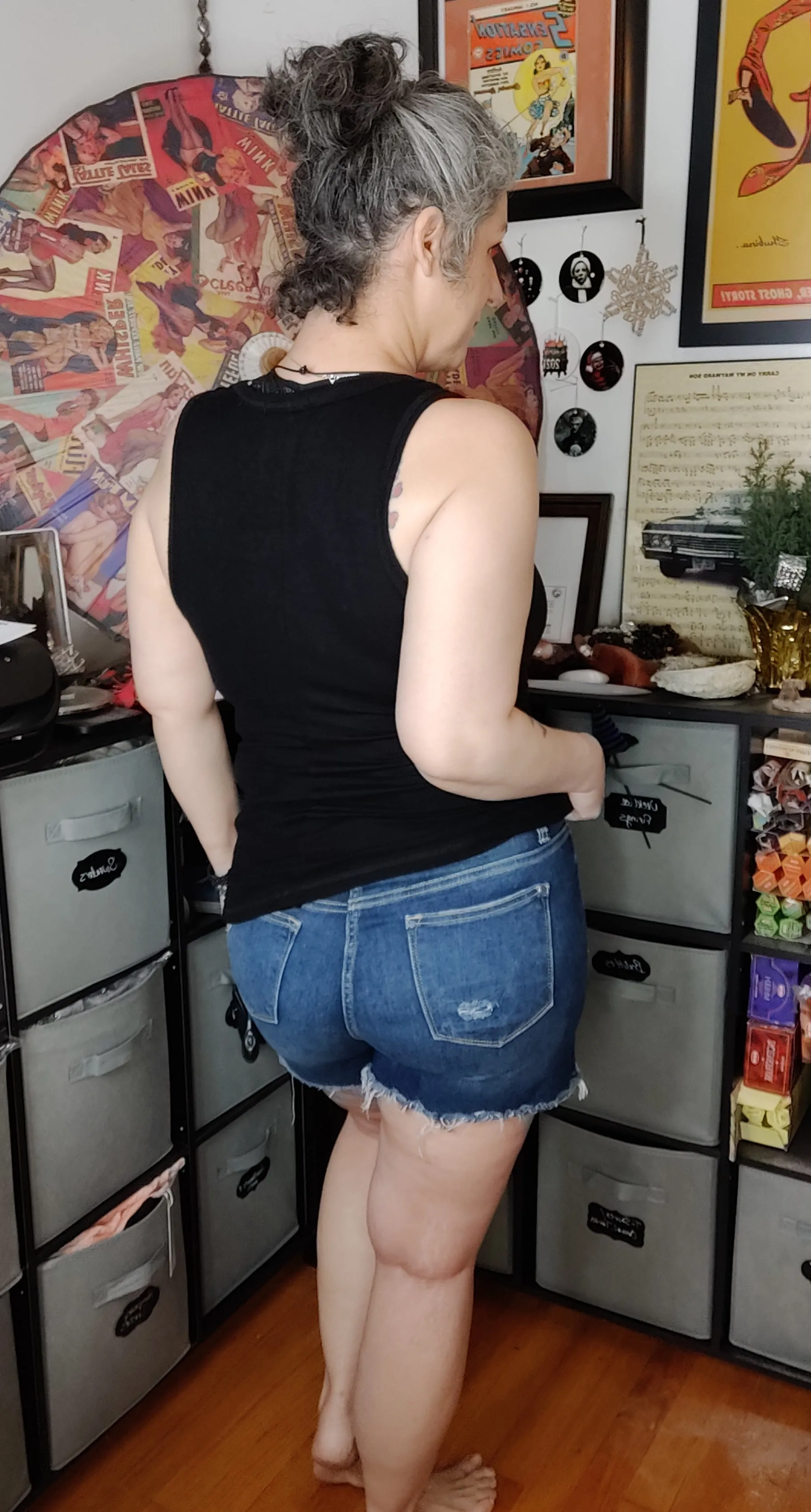 Rayon Ribbed Button Front Tank