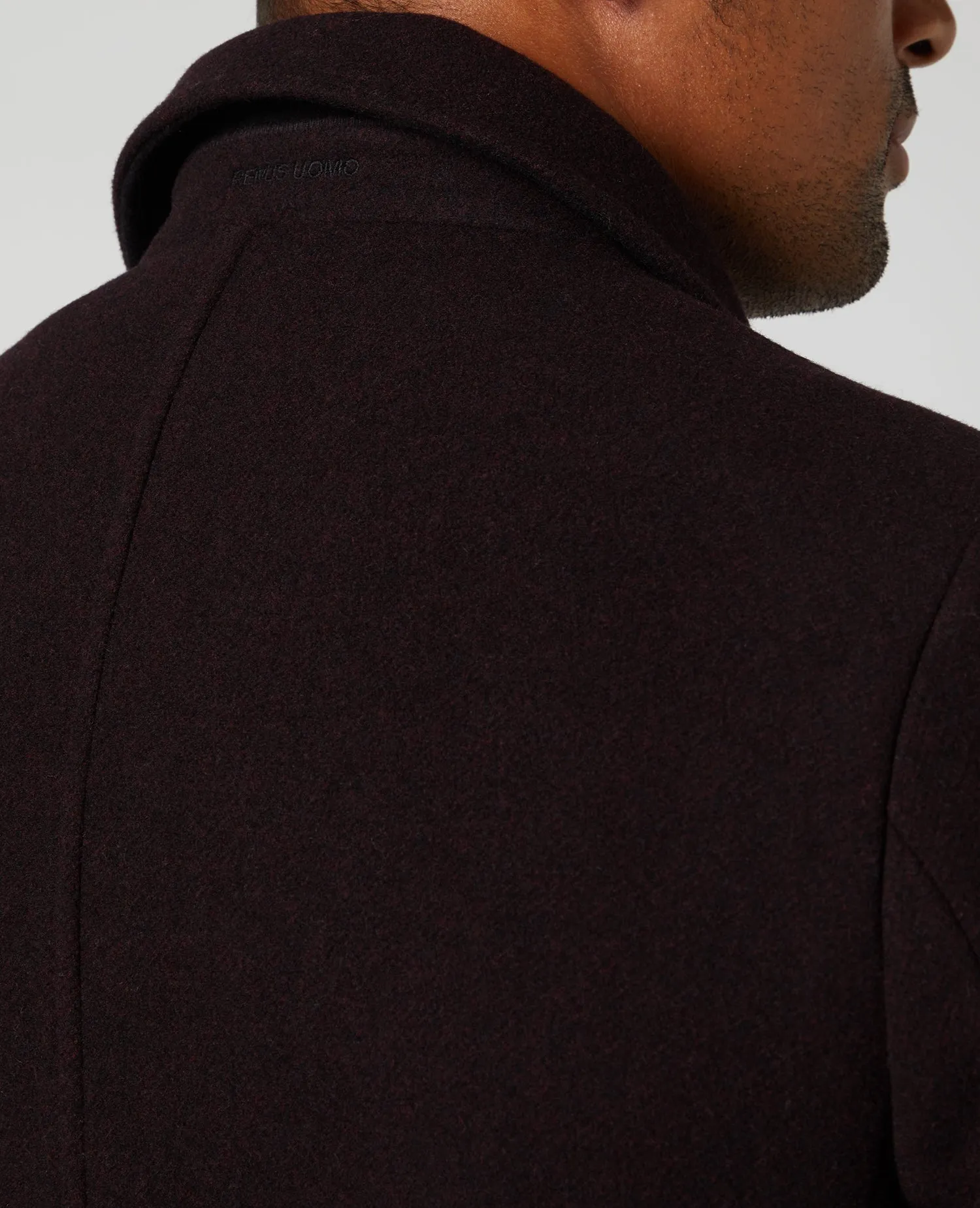 Remus Uomo Rowan Tailored Coat - Dark Red