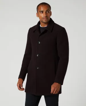 Remus Uomo Rowan Tailored Coat - Dark Red