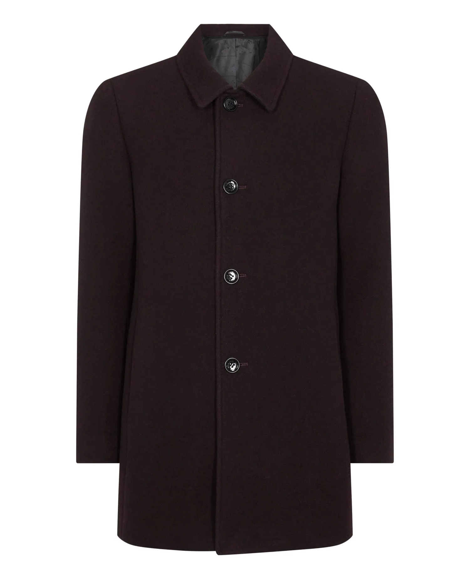 Remus Uomo Rowan Tailored Coat - Dark Red