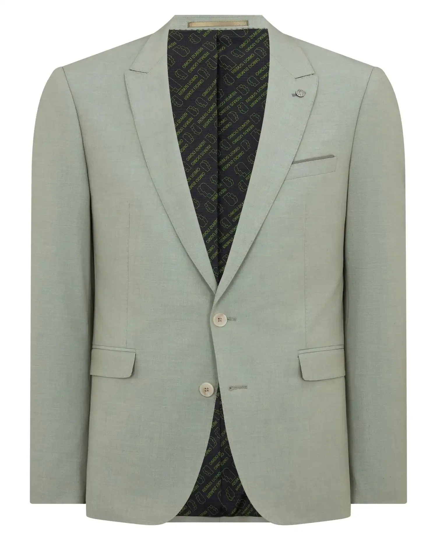 Remus Uomo Slim Fit Stretch Mix & Match Suit Green