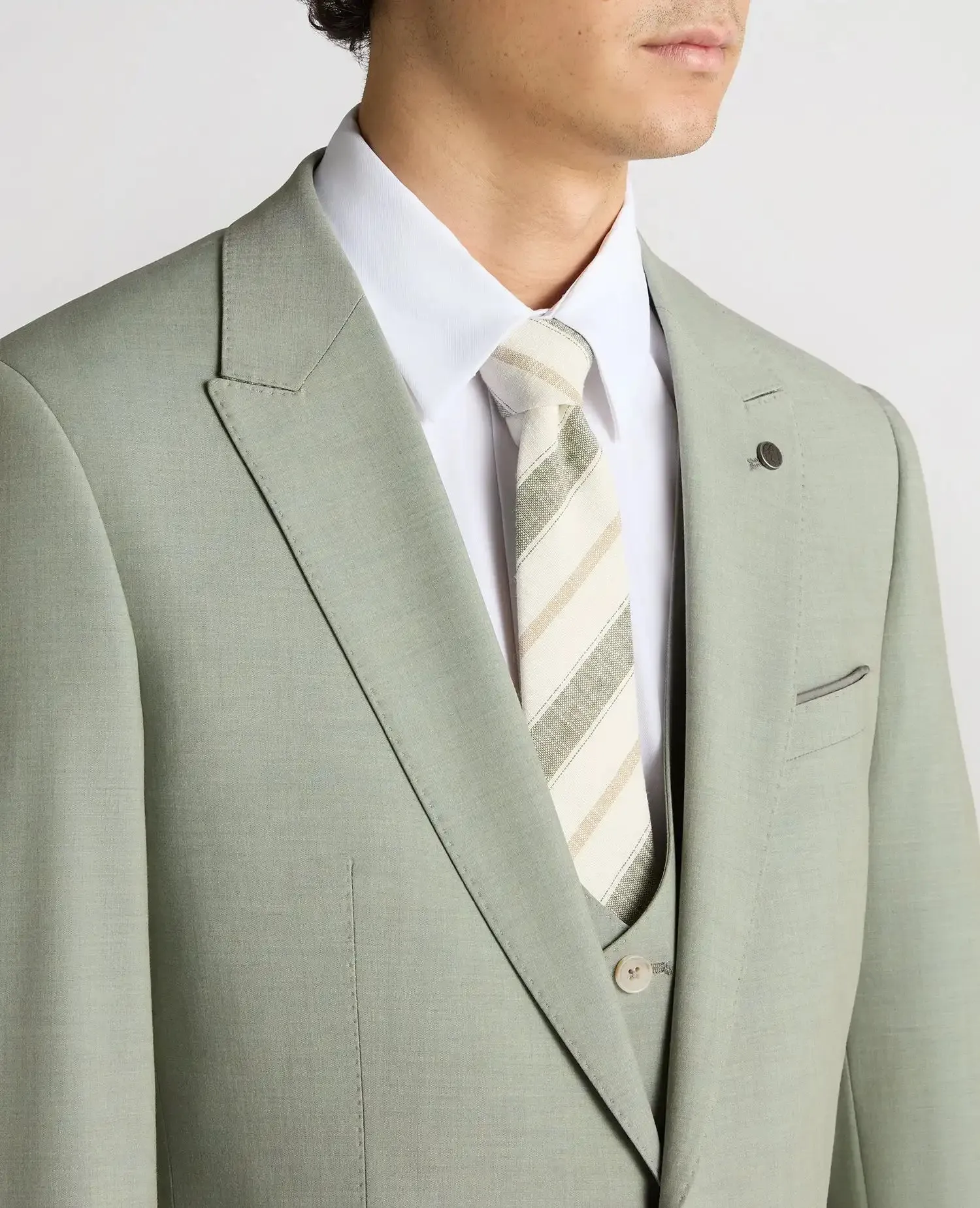 Remus Uomo Slim Fit Stretch Mix & Match Suit Green