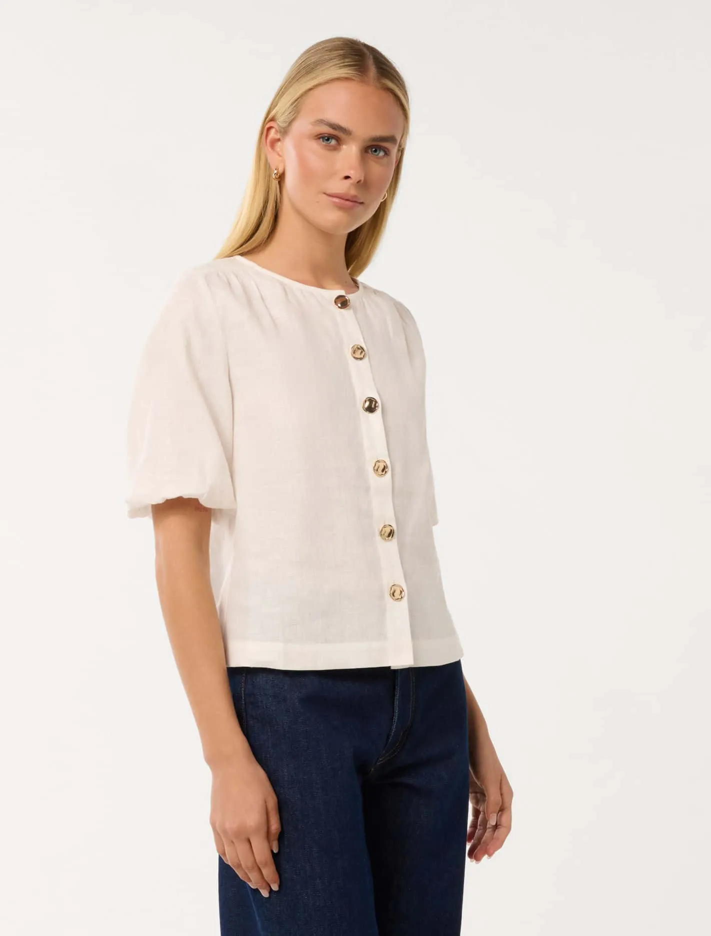 Riley Button Front Top