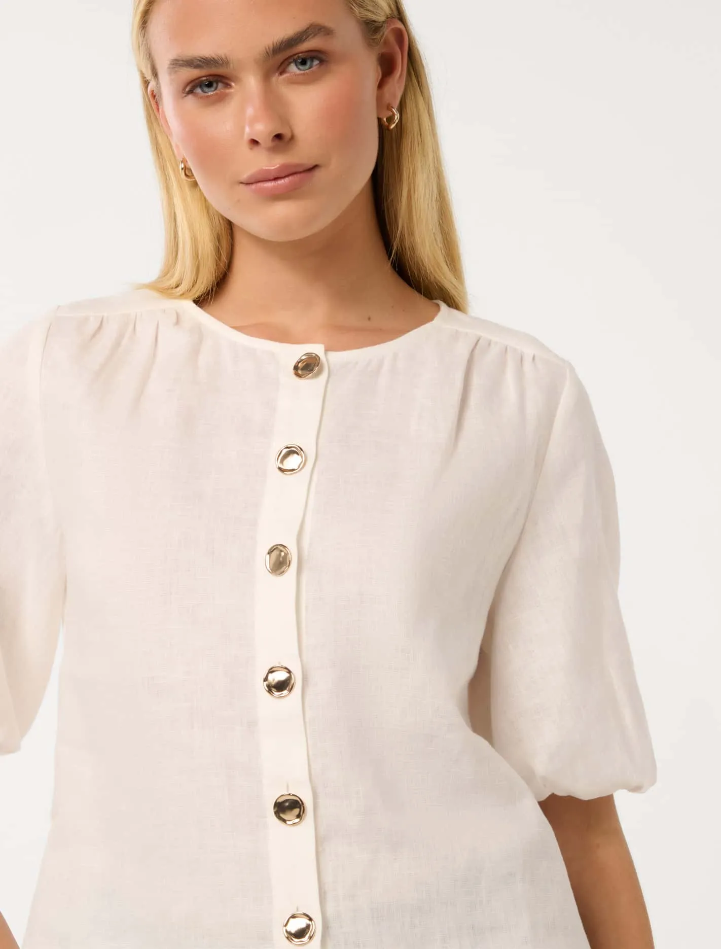 Riley Button Front Top