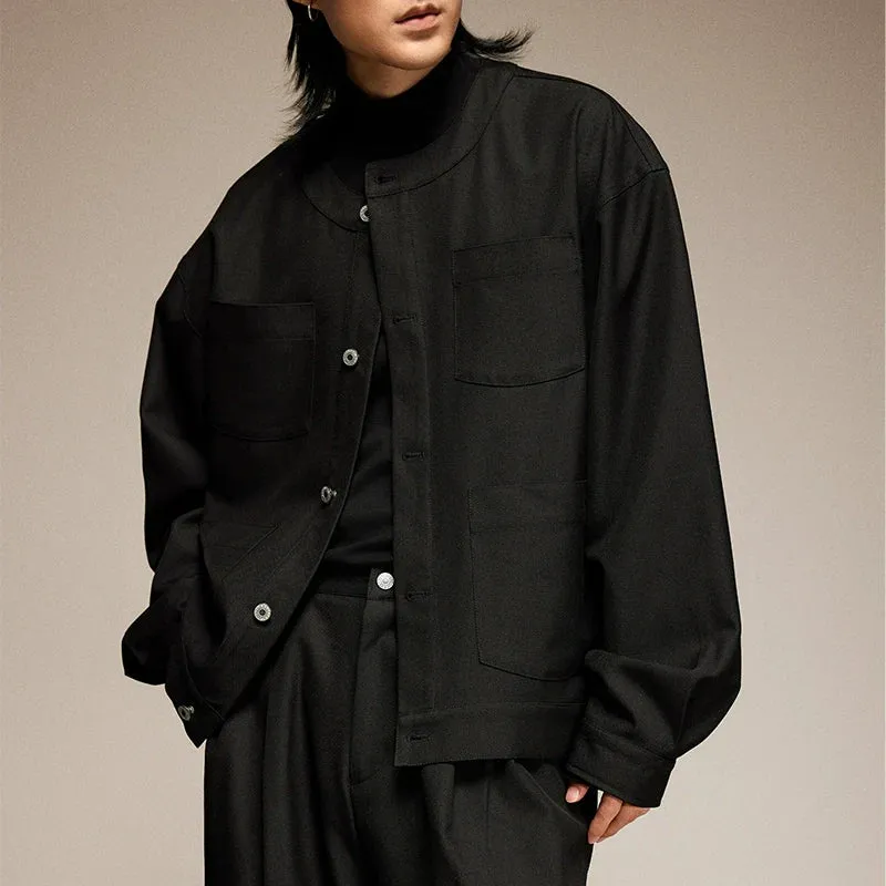 Round Neck Oversized Jacket