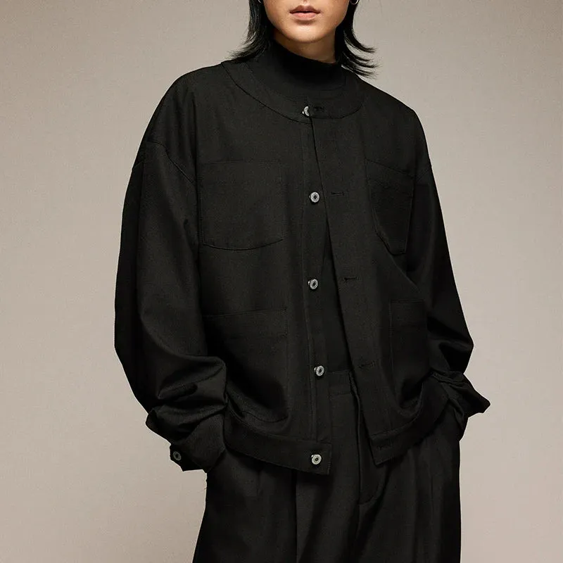 Round Neck Oversized Jacket