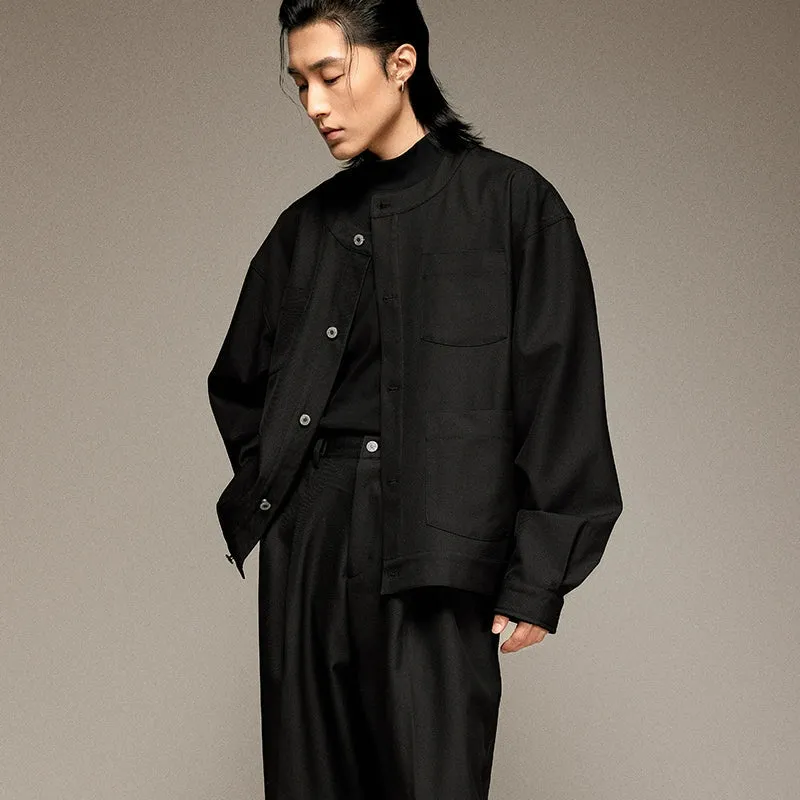 Round Neck Oversized Jacket