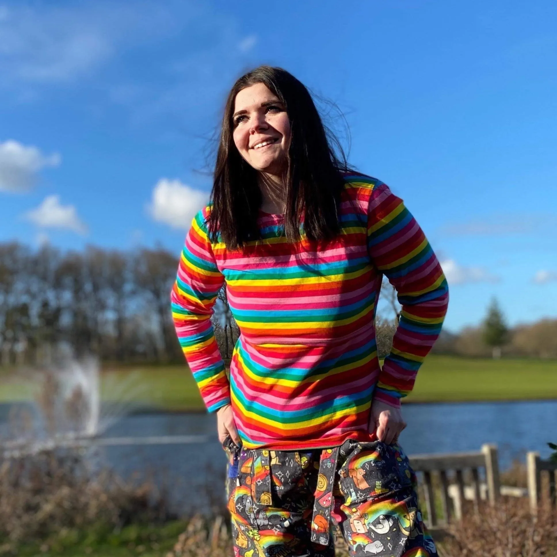 Roxy Rainbow Breastfeeding Top