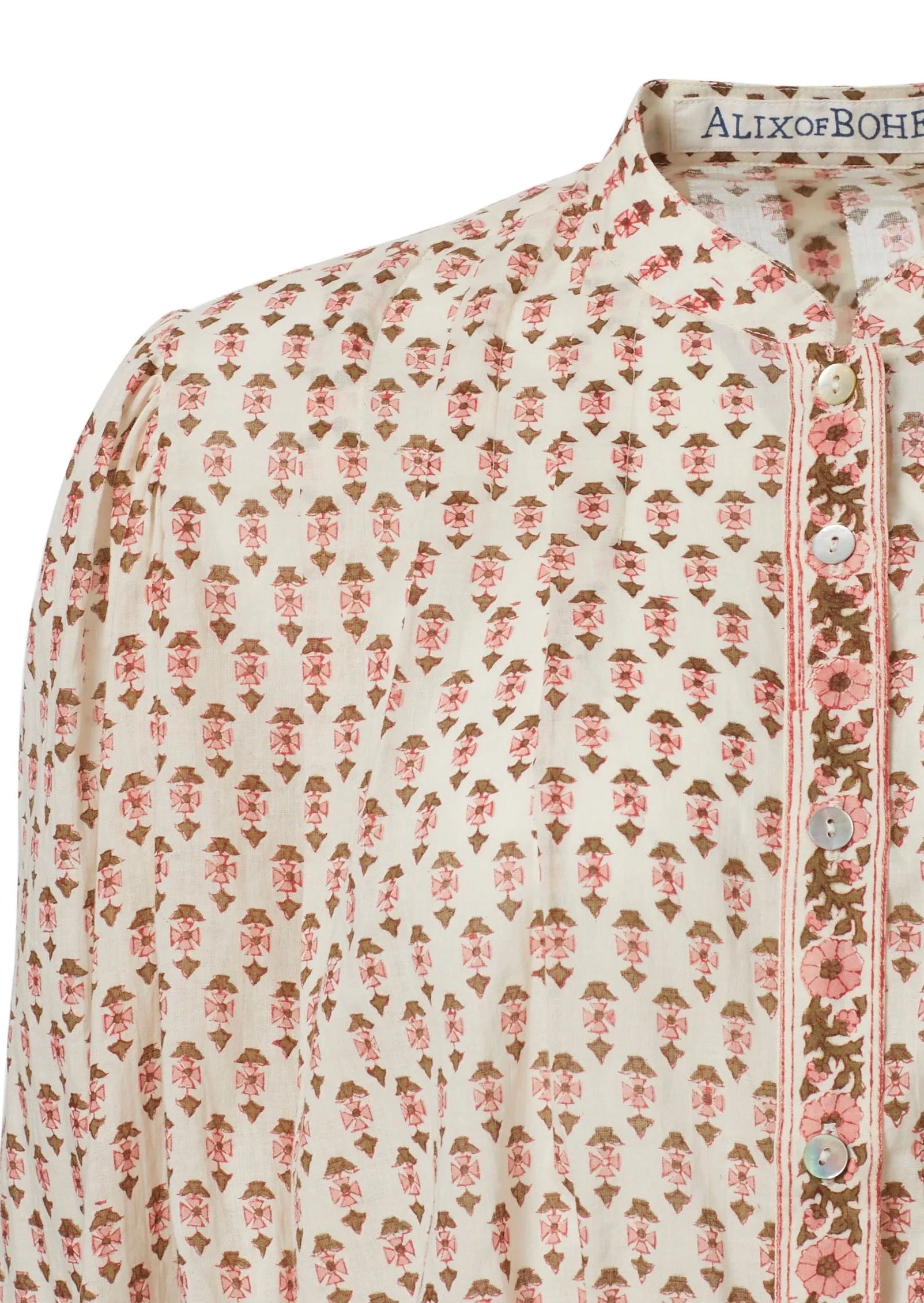 Ryland Ruby Quatrefoil Top, Pink Ruby