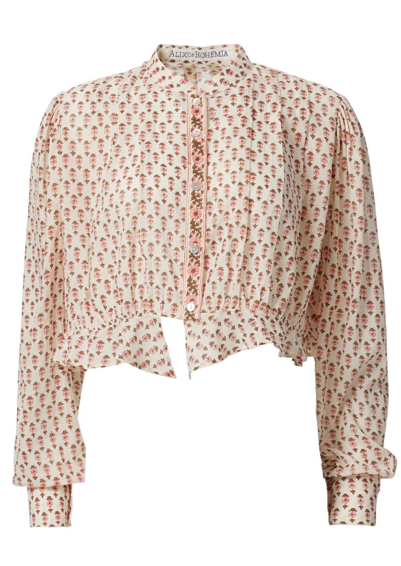 Ryland Ruby Quatrefoil Top, Pink Ruby