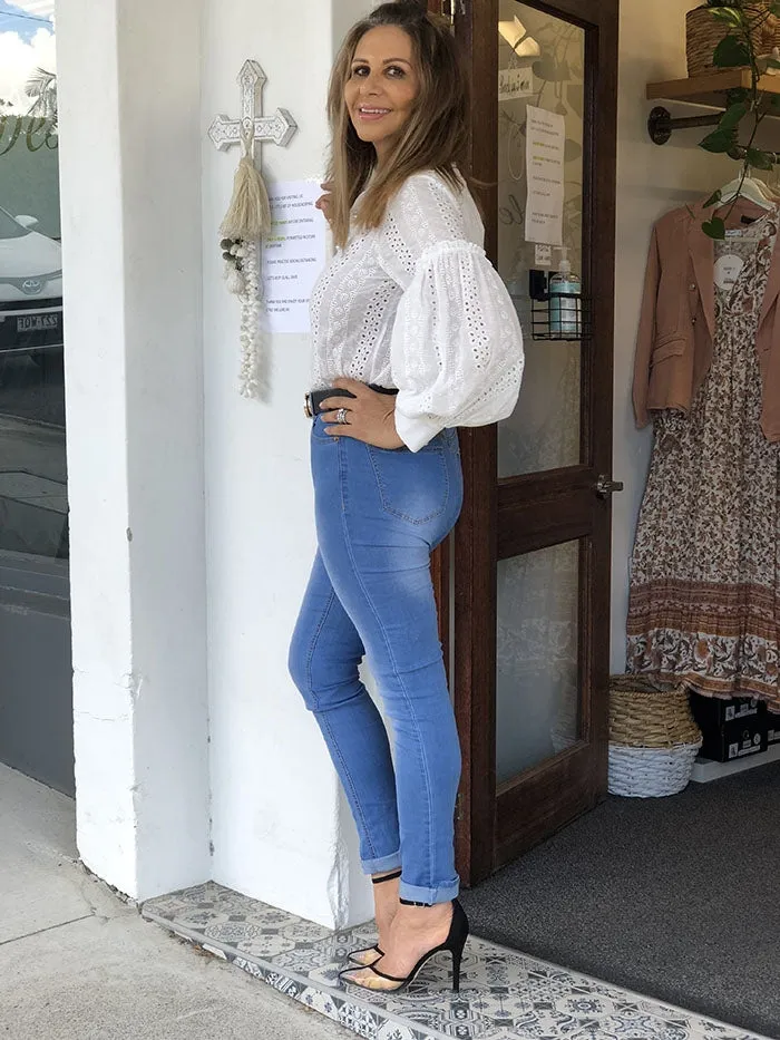Sauina Top - White