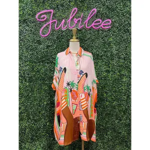 Shane Frutia Fresca Love Tunic Top