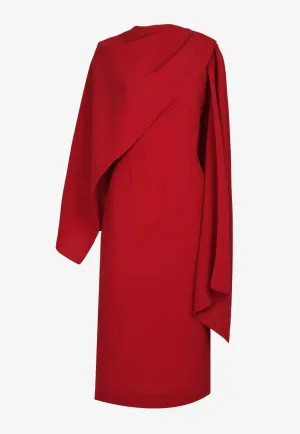 Shila Draped Midi Dress