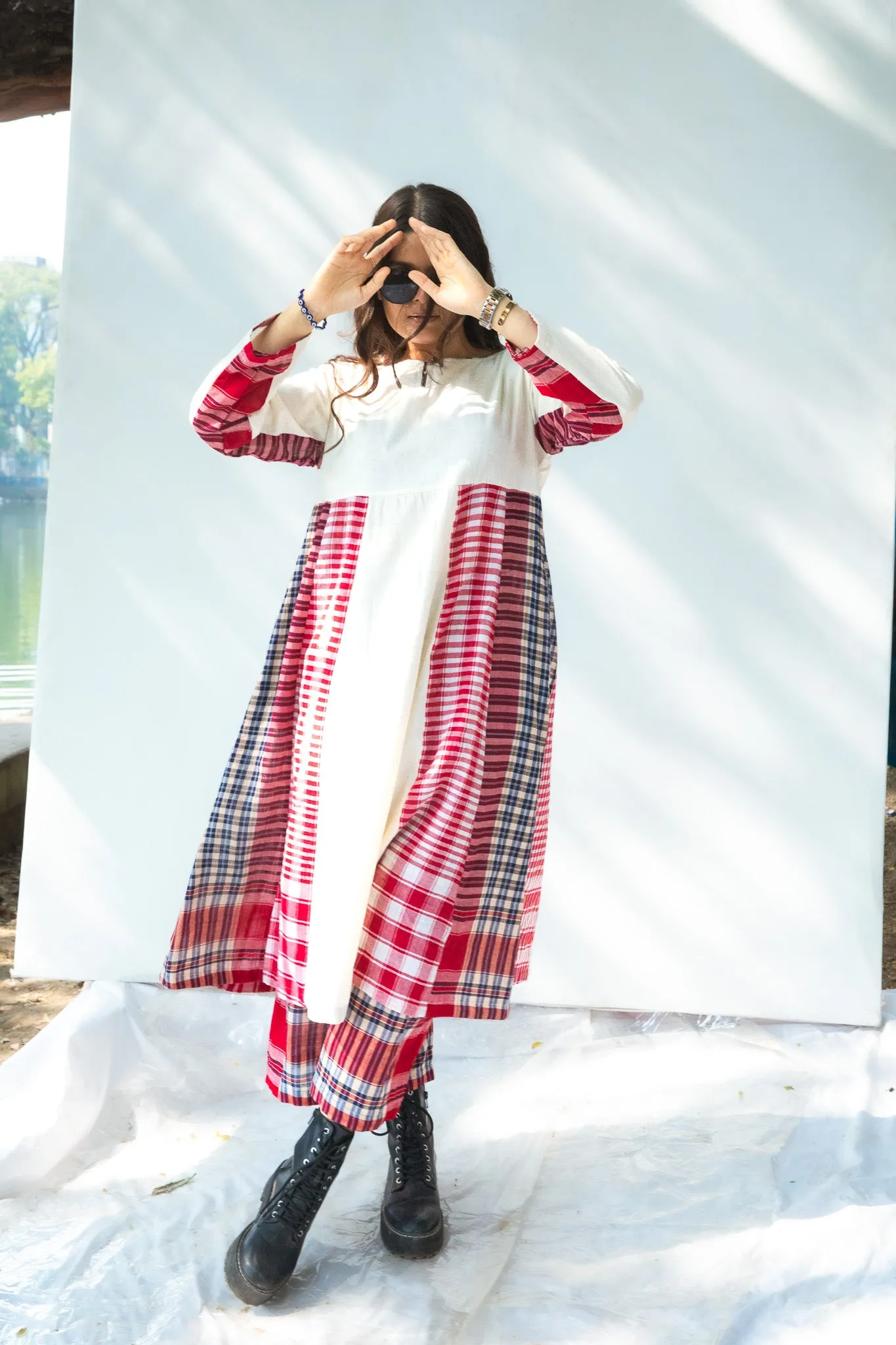 Side Panelled Dress   Palazzo Set (2 Piece Set)