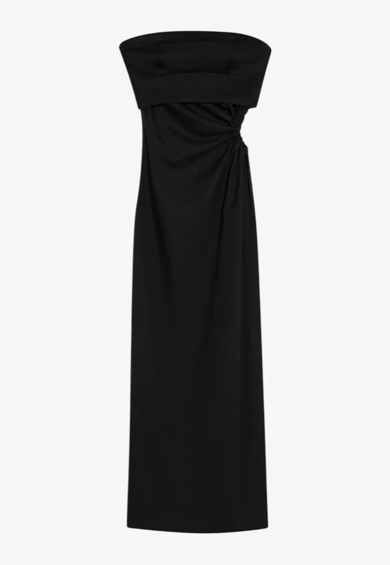 Silva Bustier Wool-Blend Midi Dress
