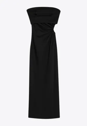 Silva Bustier Wool-Blend Midi Dress