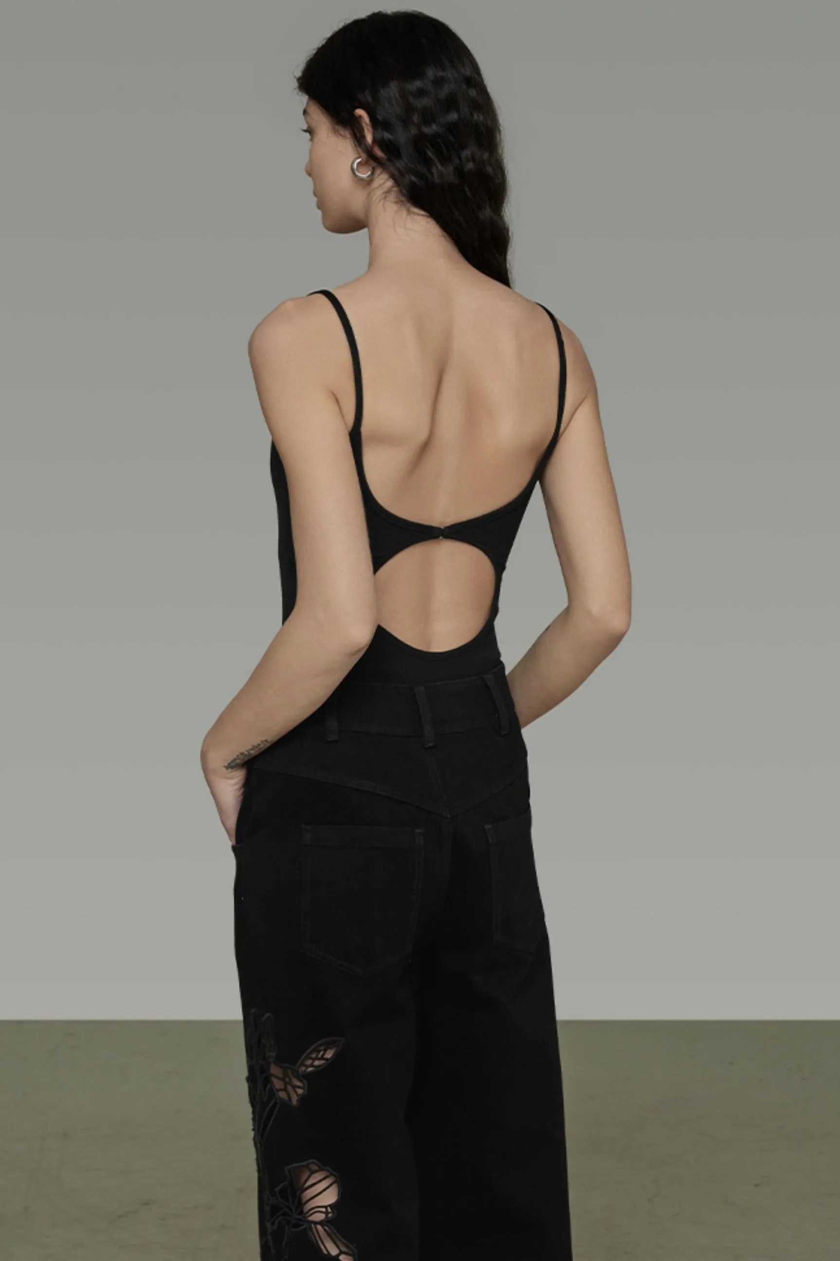 Simple Design Cutout Camisole