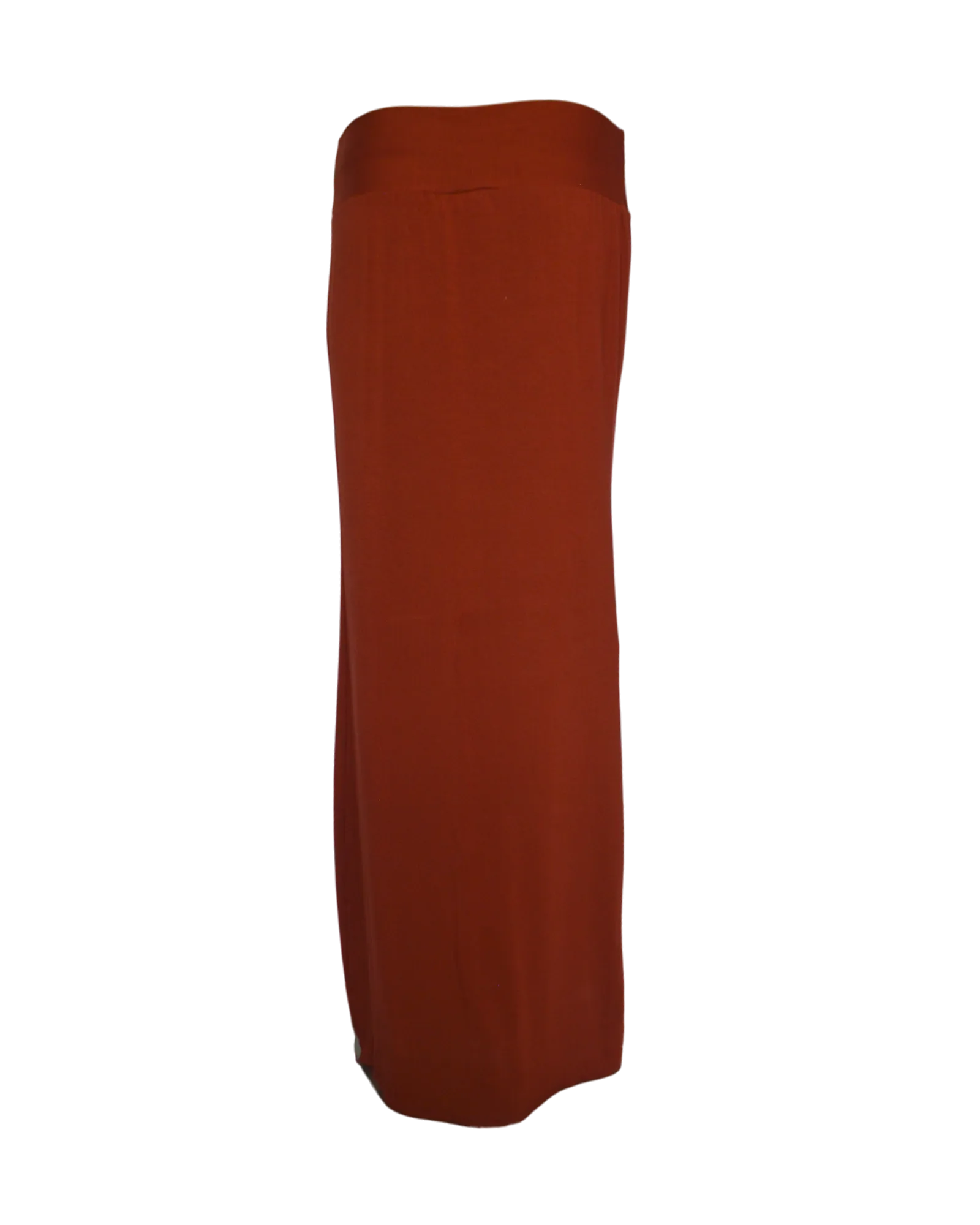 simple maxi skirt / copper red