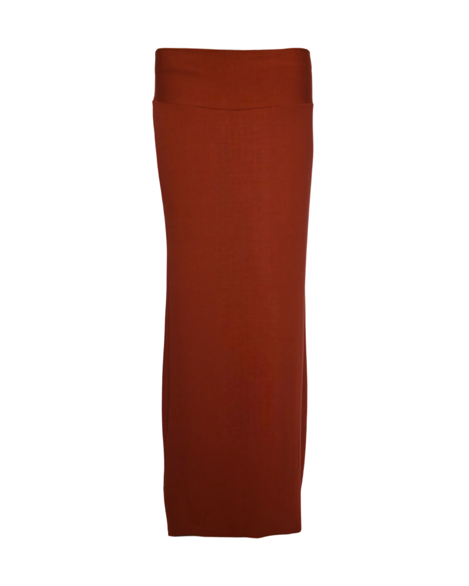 simple maxi skirt / copper red