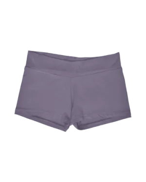 simple mini short / charcoal grey