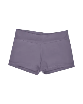 simple mini short / charcoal grey