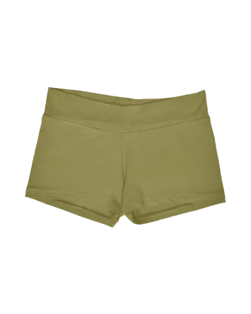 simple mini short / moss green