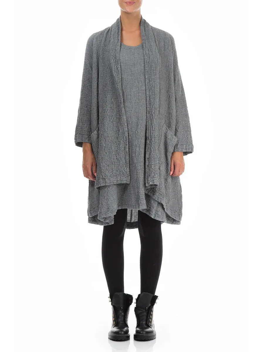 Simple Retro Loose Long Sleeve Cardigan Jacket