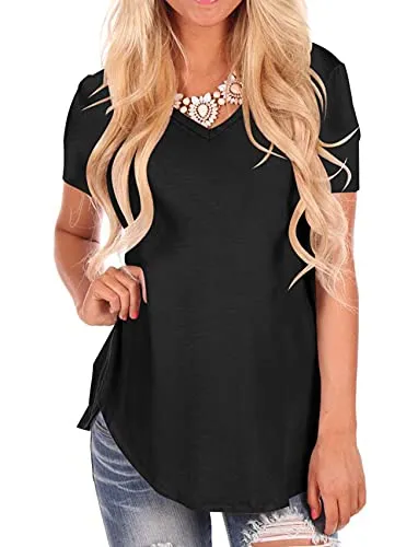 Simple V Neck Summer T-Shirt