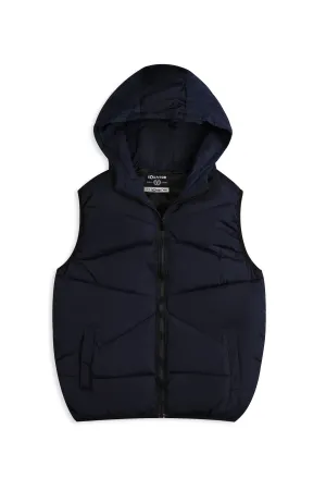 Sleeveless Hood Jacket