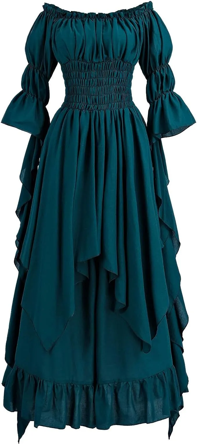 Solid Color Off Shoulder Tunic Dress
