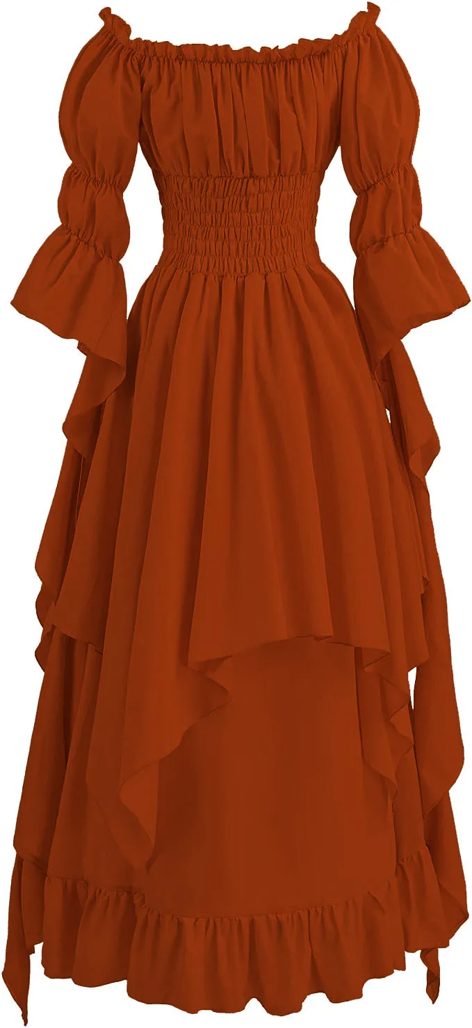 Solid Color Off Shoulder Tunic Dress