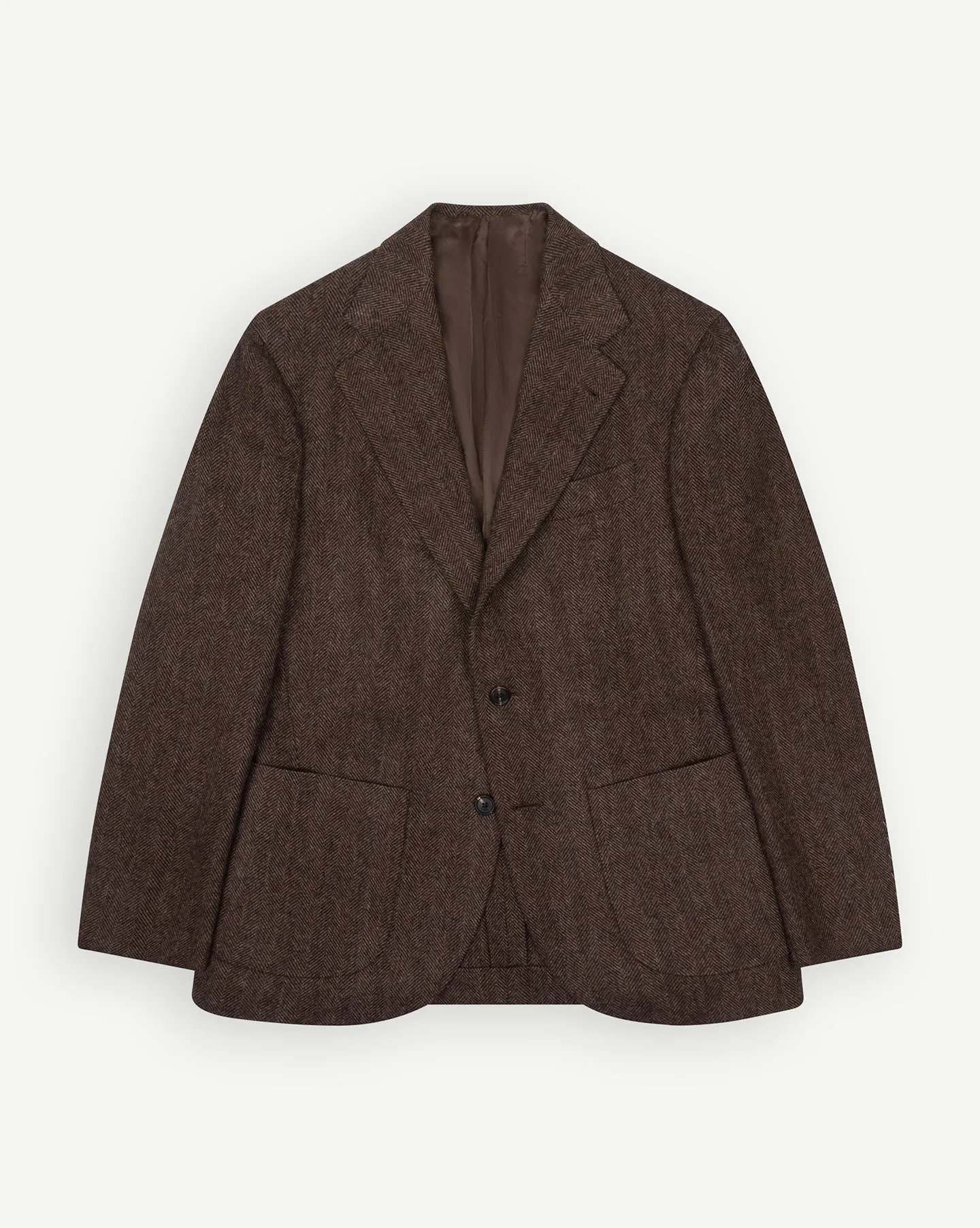Sport Coat Brown Herringbone Tweed