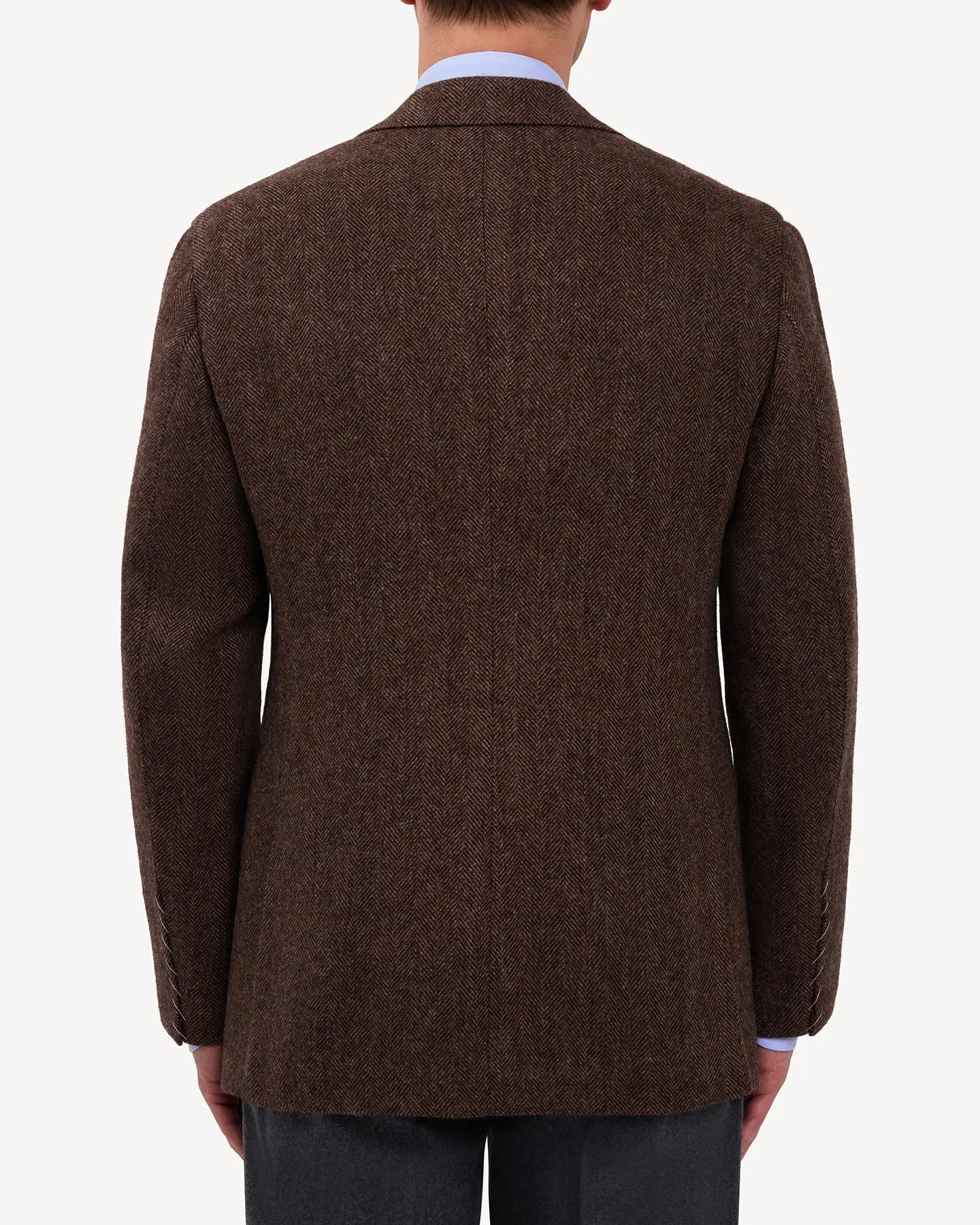 Sport Coat Brown Herringbone Tweed
