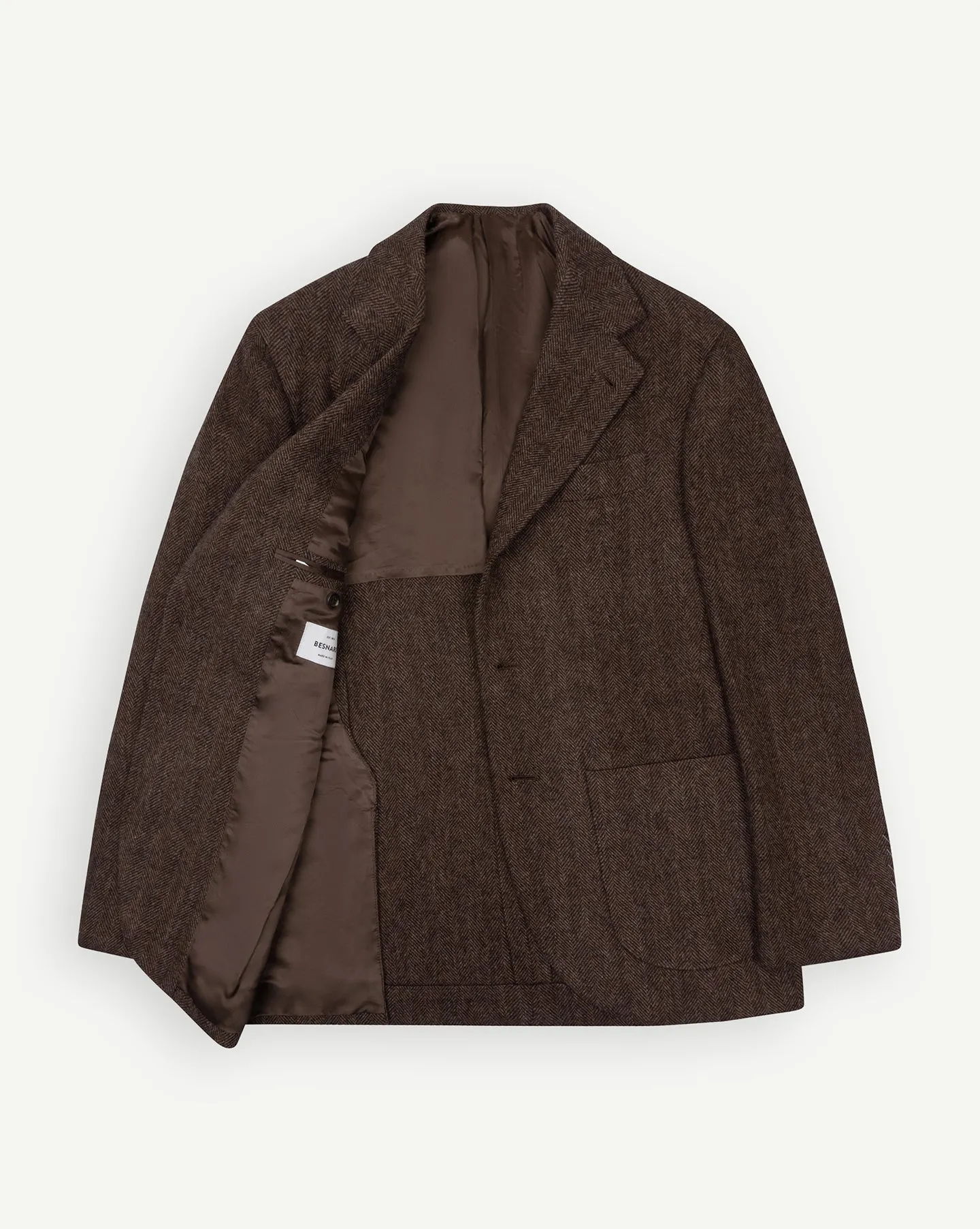 Sport Coat Brown Herringbone Tweed