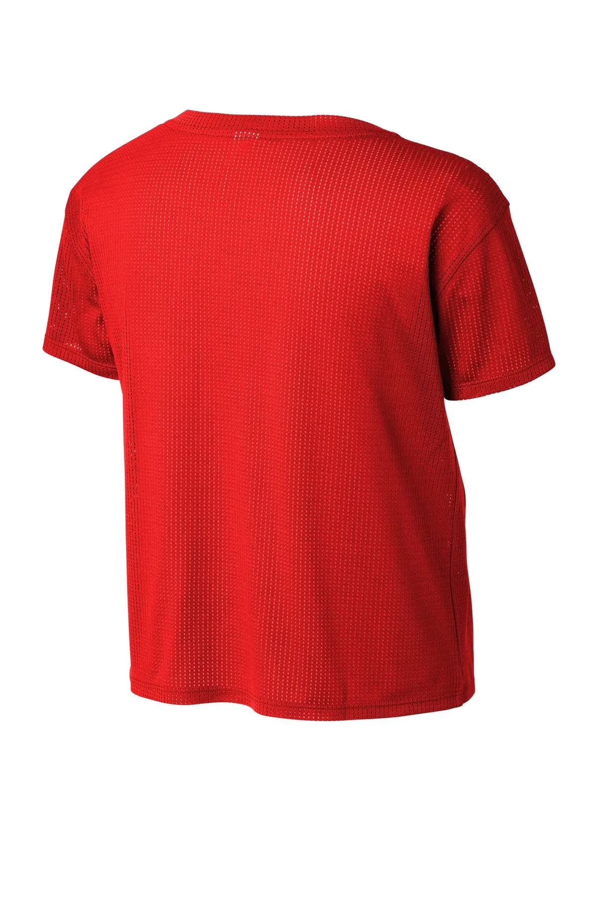 Sport-Tek  Women's PosiCharge  Draft Crop Tee. LST411 True Red