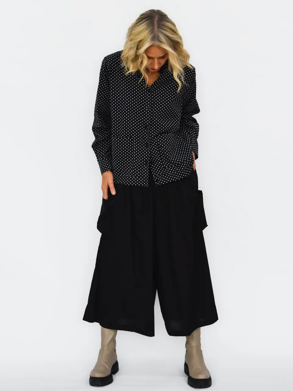 Spot Bronte Shirt Jacket - Black