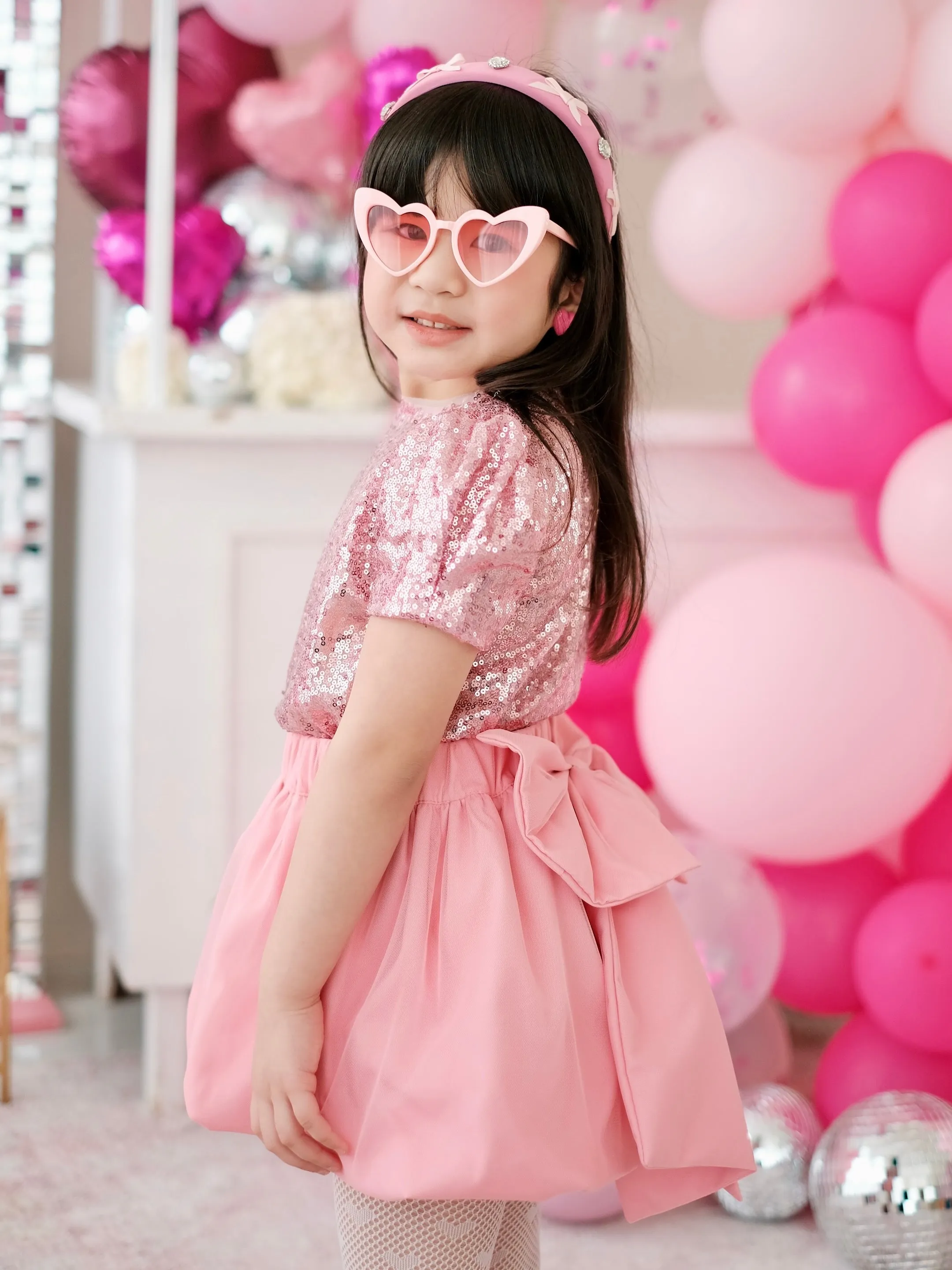 Stacie Tulle Bubble Skirt | Set with Detachable Bow