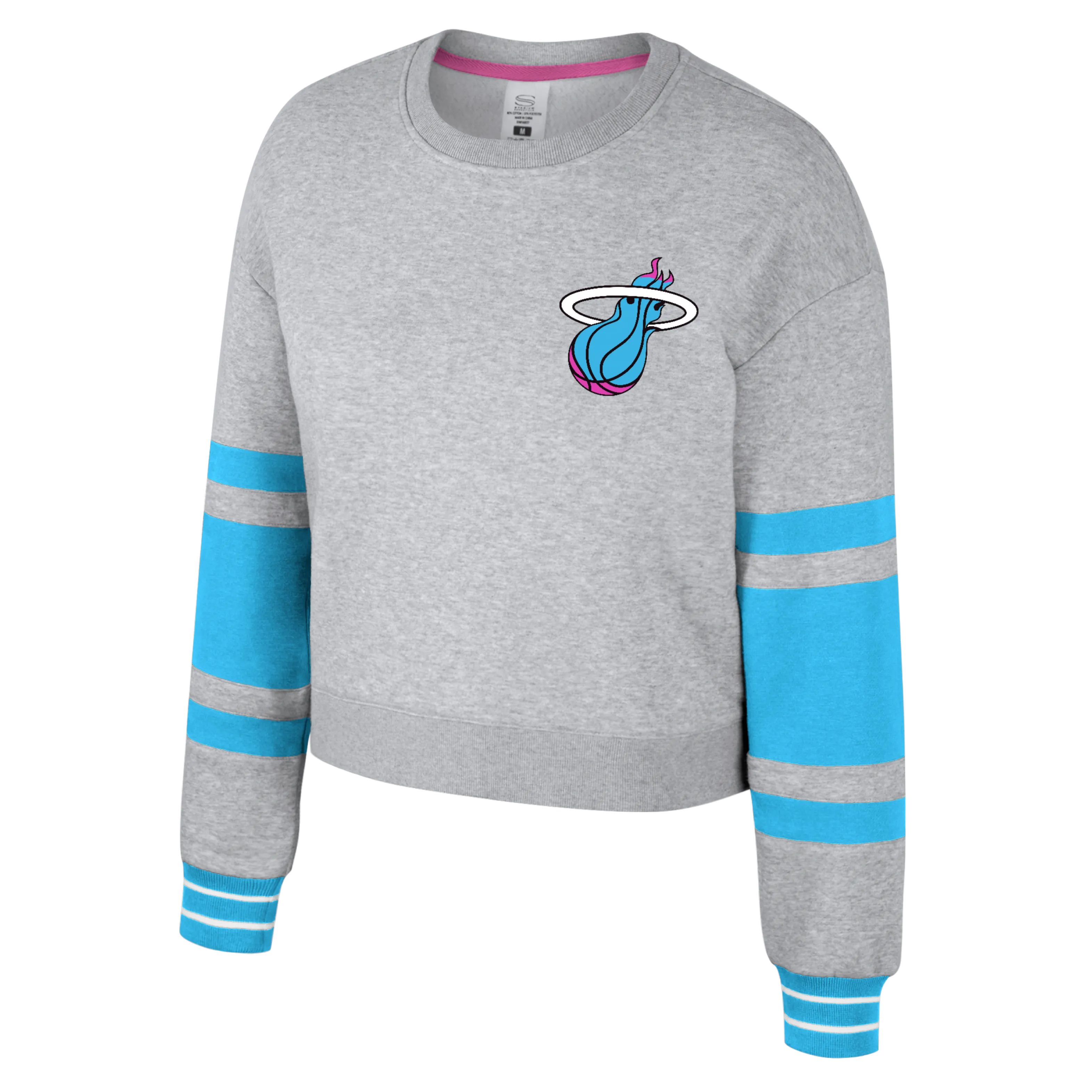 Stadium Essentials Miami HEAT Original Vice Women's Cropped Crewneck