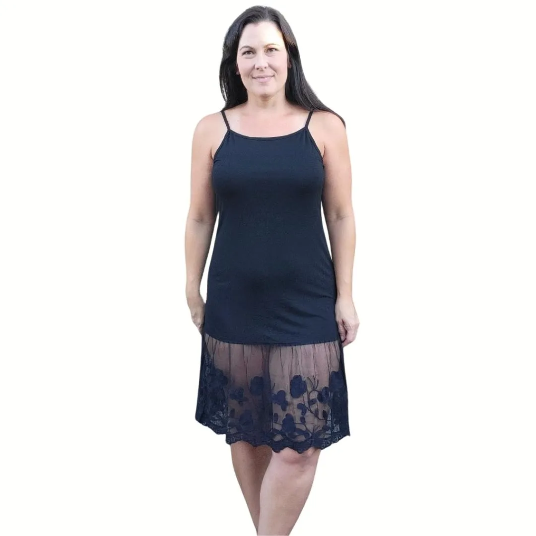 Stop and Smell the Roses Taupe Beige Lace Dress Extender