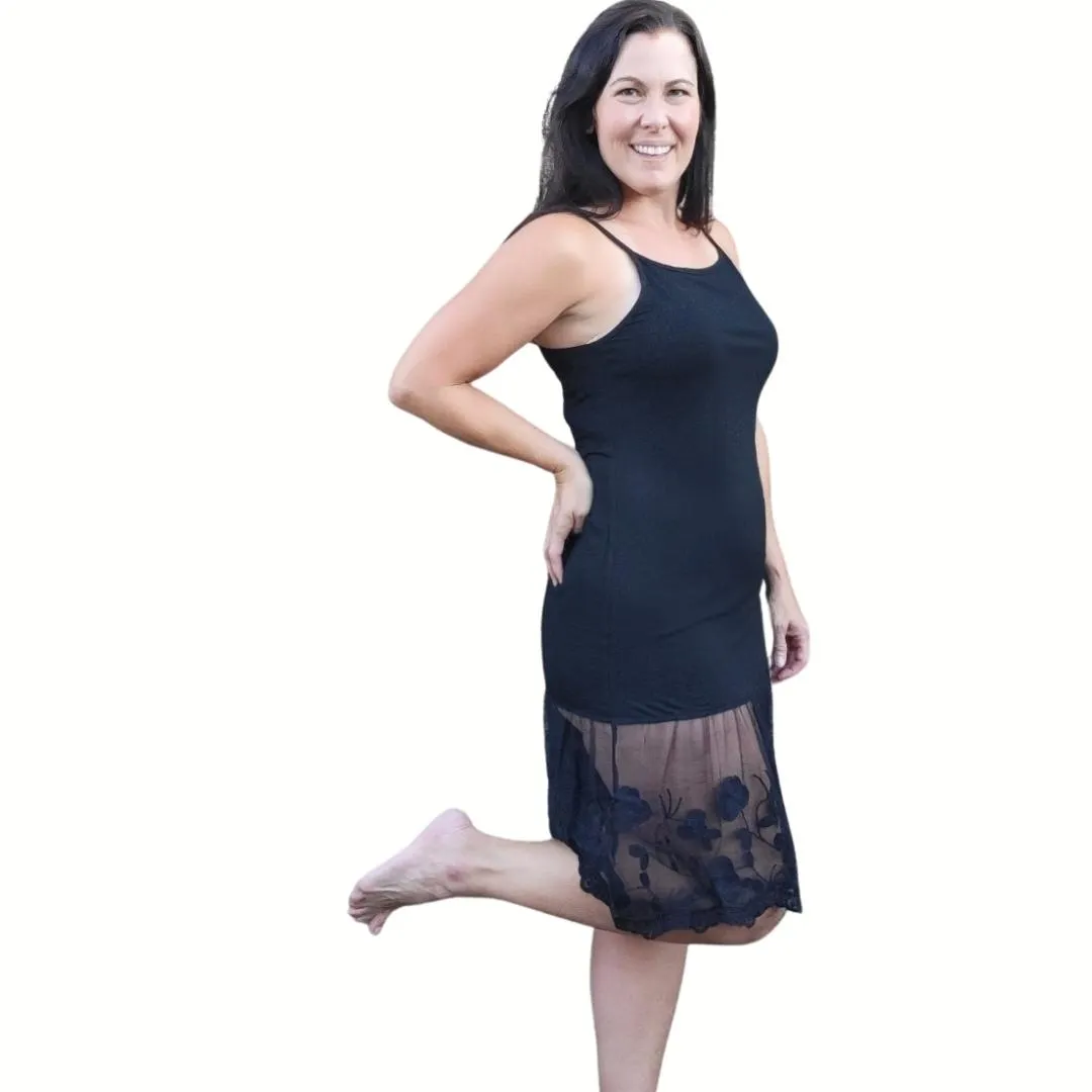 Stop and Smell the Roses Taupe Beige Lace Dress Extender