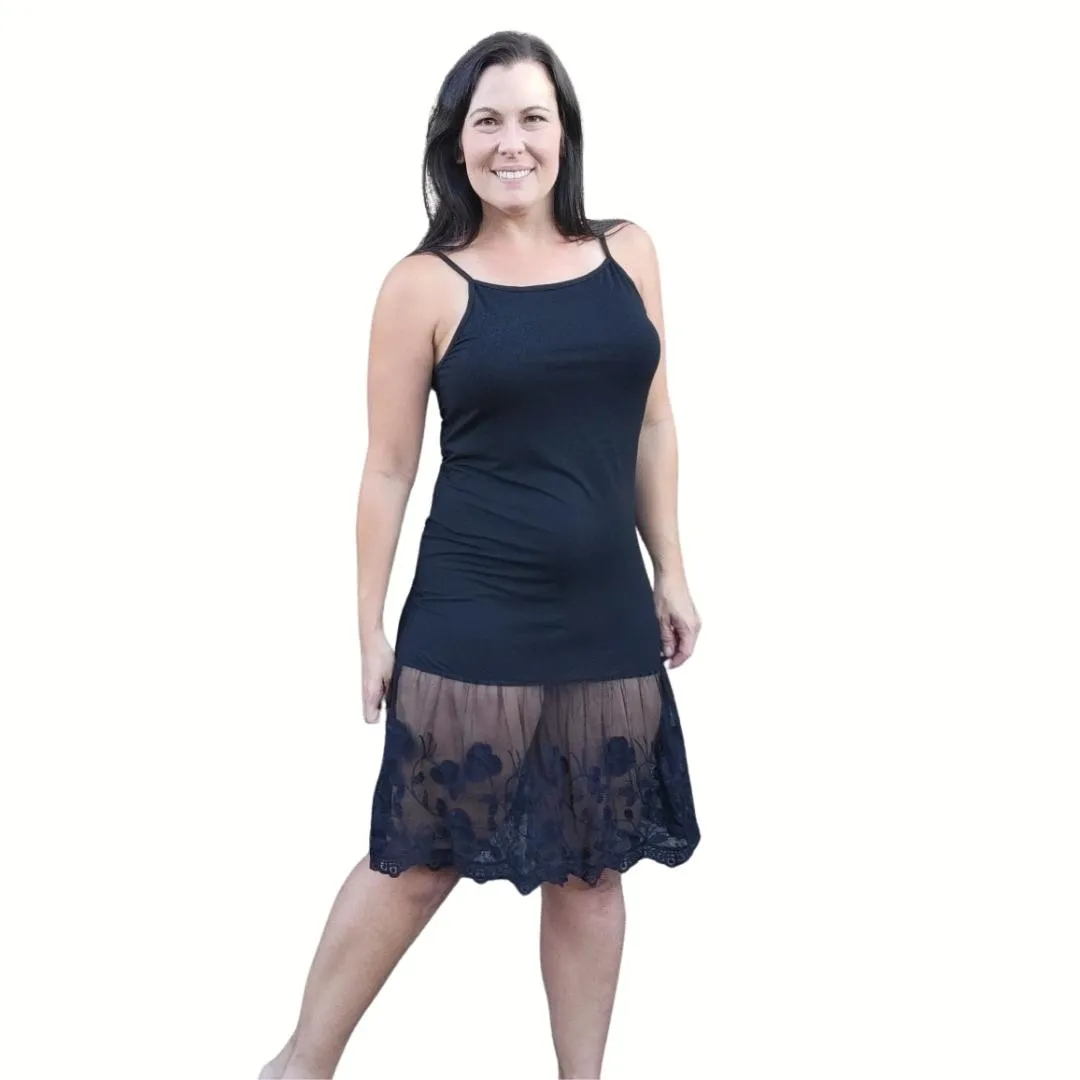 Stop and Smell the Roses Taupe Beige Lace Dress Extender