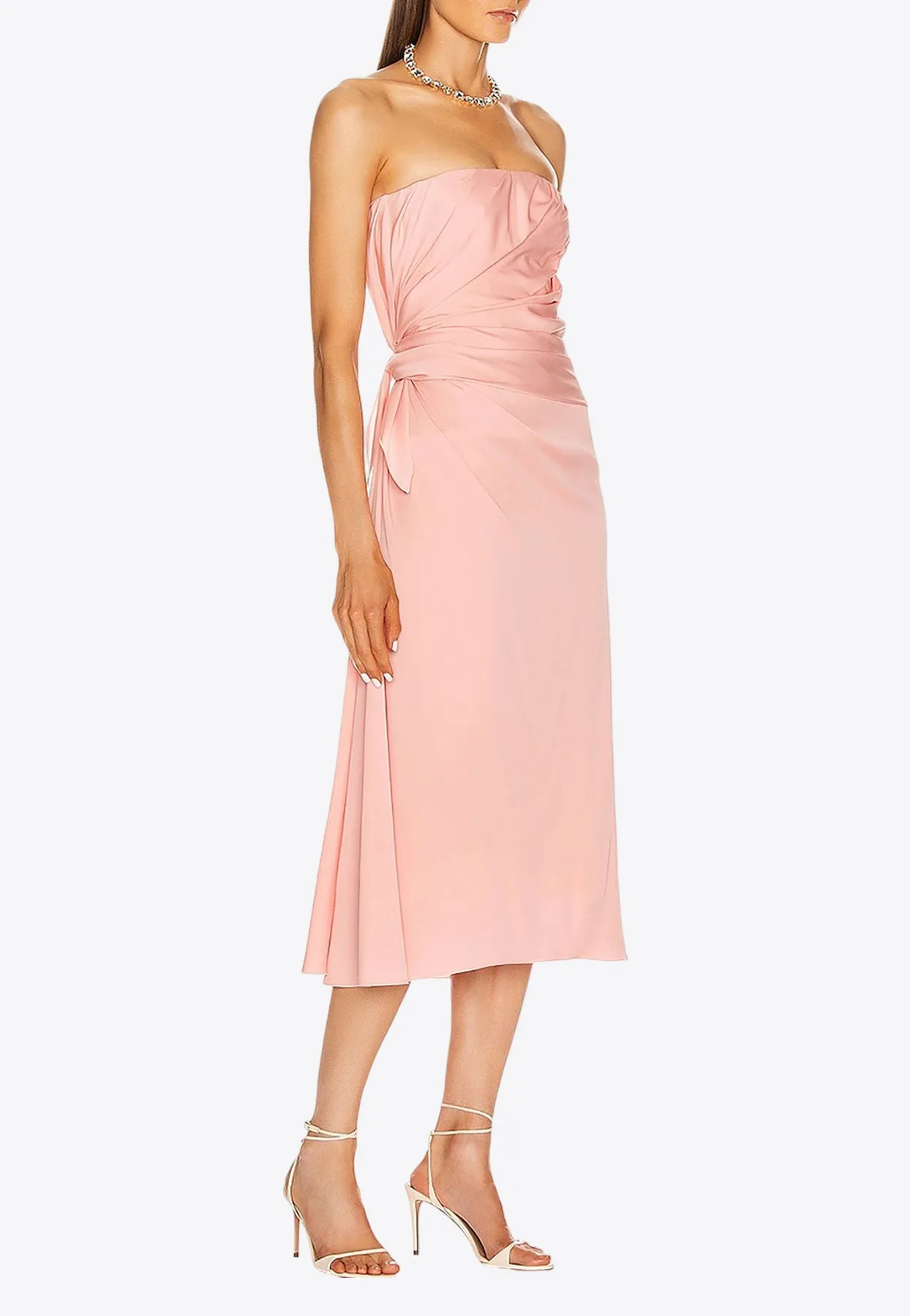 Strapless Midi Dress