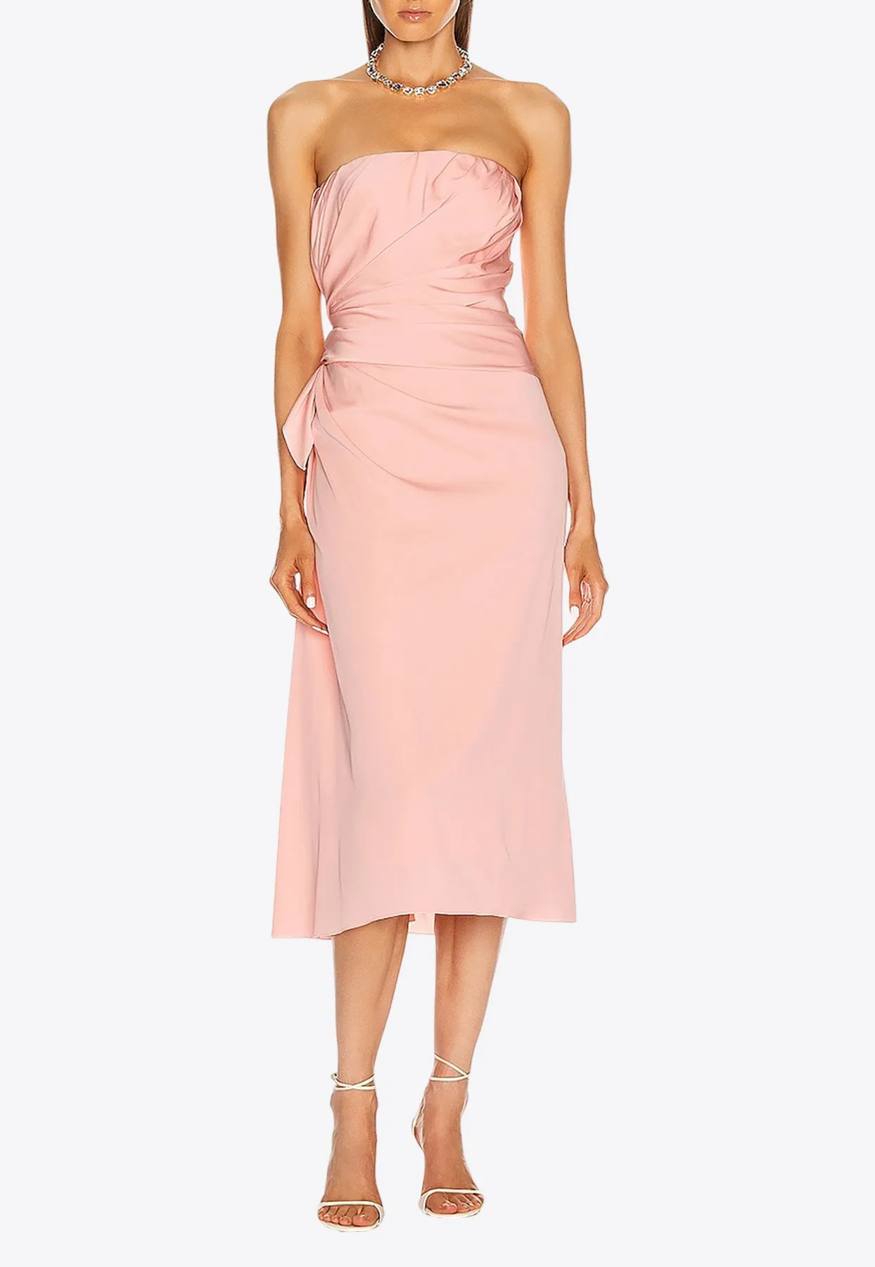 Strapless Midi Dress