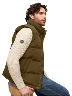 SUPERDRY Non Hooded Everest Gilet - Surplus Goods Olive Green